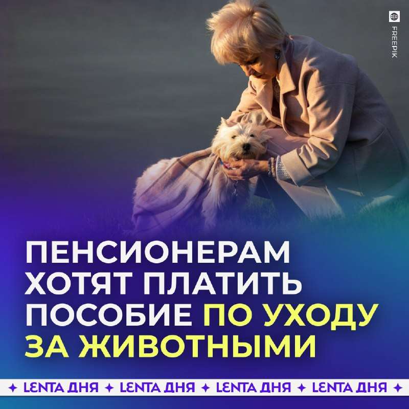 🐾 Пенсионерам предложили платить пособие по уходу за питомцами. - новости