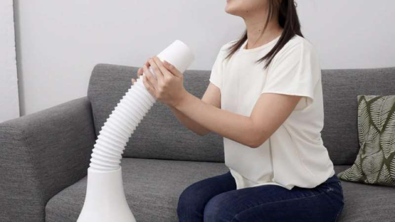 Персональный оазис прохлады на вашем столе Японский переносной кондиционер в действии