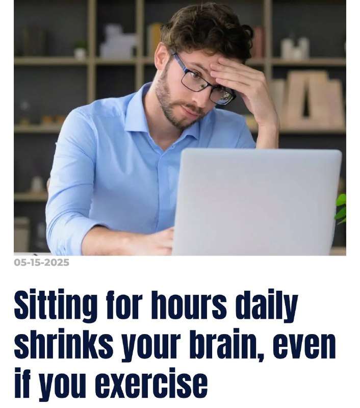 Сидячая работа приводит к уменьшению объёма мозга, ухудшению памяти и повышенному риску деменции, доказали учёные.... - новости