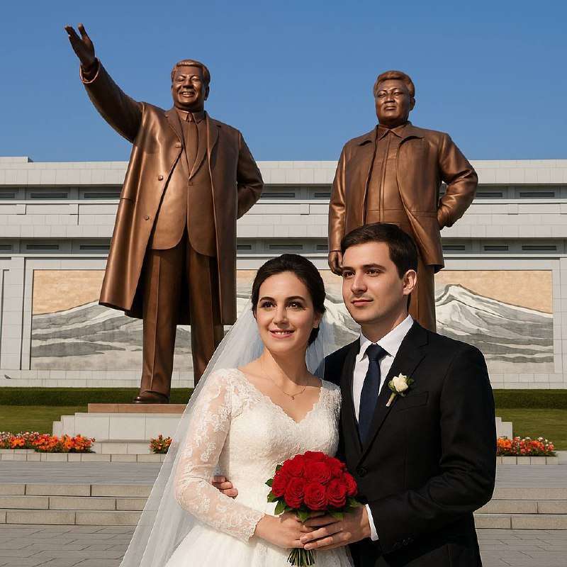 Новый тренд - свадьба в Северной Корее